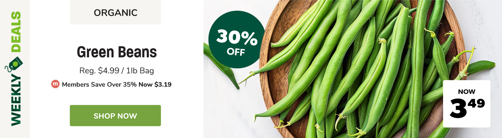 save on green beans this week