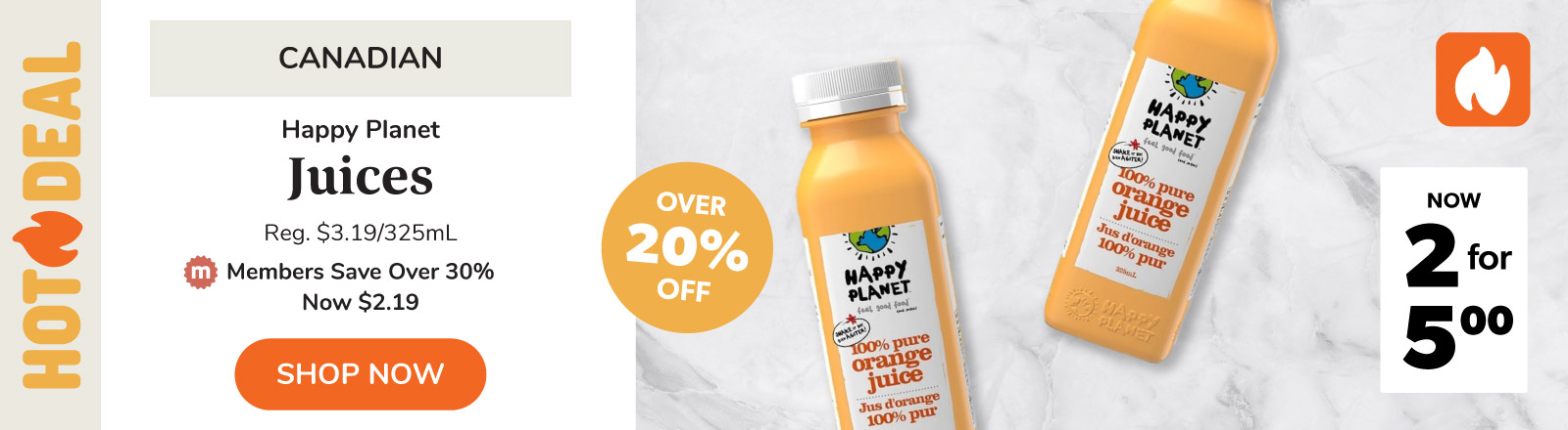 20% off Happy Planet Smoothies