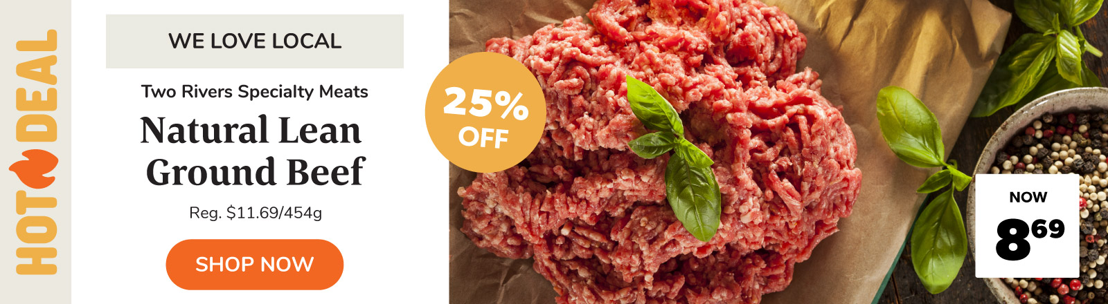 Save on lean ground beef