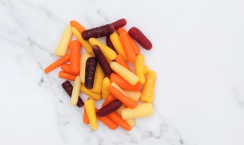Organic Carrots, Rainbow Baby Peeled- Code#: PR216874NCO