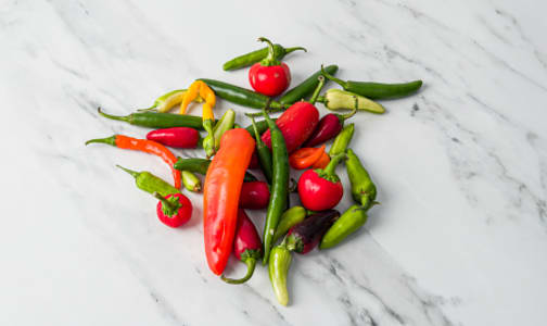 Local Organic Peppers, Hot Mixed- Code#: PR100842LCO
