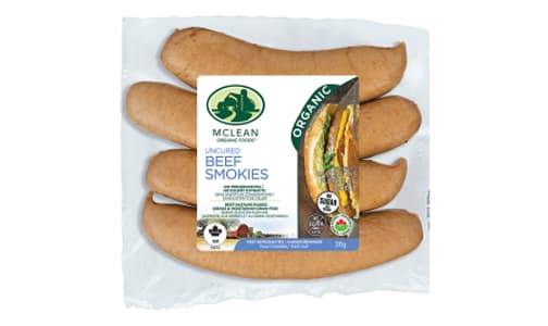 Organic Beef Smokies- Code#: MP1229