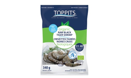 Organic Easy Peel BlackTiger Shrimp (Frozen)- Code#: MP1176
