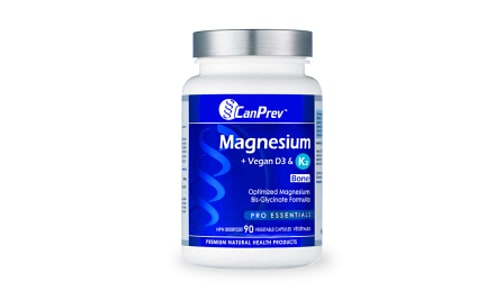 Organic Magnesium + Vegan D3 & K2 for Bones- Code#: VT0316