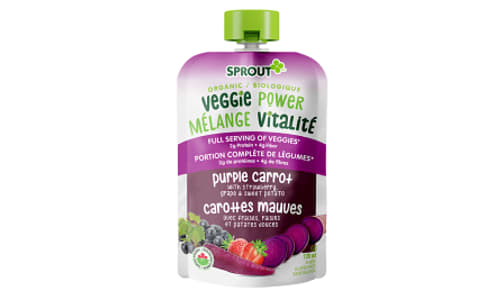 Organic Veggie Power Purple Carrot with Strawberry Grape & Sweet Potato- Code#: BB0049