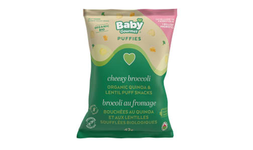 Organic Cheesey Broccoli Puffs- Code#: BB0072