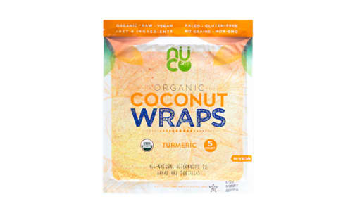 Organic Coconut Wraps - Turmeric- Code#: BR0549