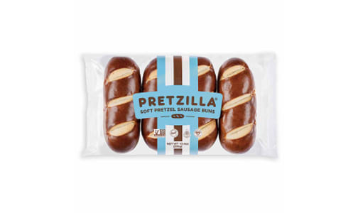 Soft Pretzel Sausage Buns (Frozen)- Code#: BR0575