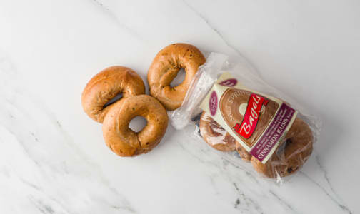 Organic Cinnamon/Raisin Bagels, 6pk (Frozen)- Code#: BR0804