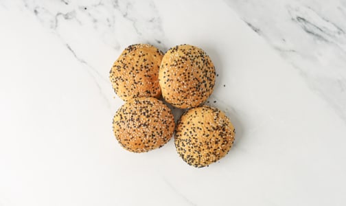 Roasted Sesame Brioche Burger Buns (Frozen)- Code#: BR0951
