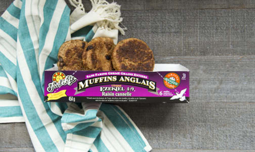 Organic Sprouted Cinnamon Raisin English Muffins (Frozen)- Code#: BR103