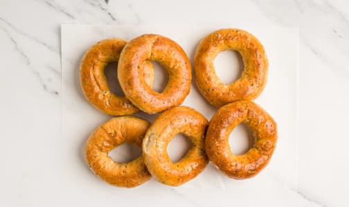 Rosemary & Rock Salt Bagels (Frozen)- Code#: BR222