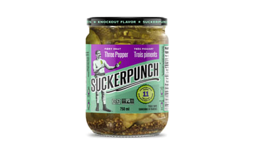 Fiery Heat Three Pepper Pickle Chips- Code#: BU0327