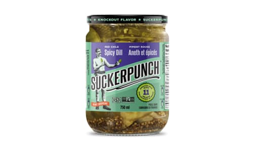 Red Chile Spicy Dill Pickle Chips- Code#: BU0328