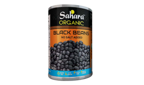 Organic Black Beans - No Salt- Code#: BU0484