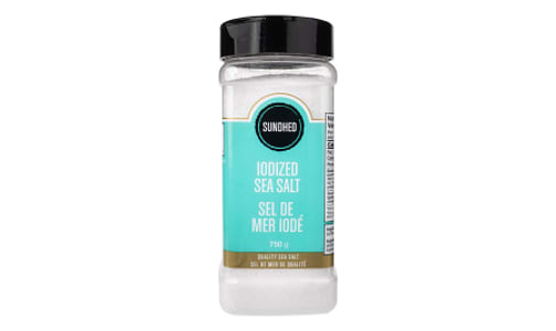 Sea Salt, Fine Grain Jar, Iodized- Code#: BU1003