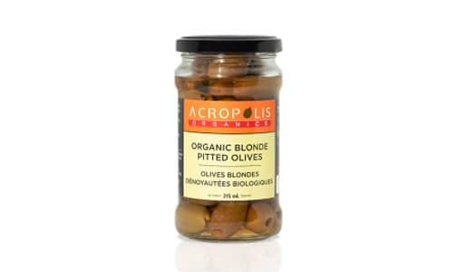 Organic Pitted Blonde Olives- Code#: BU1037