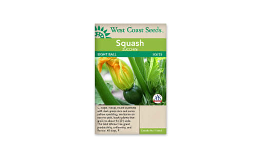Eight Ball Zucchini Seeds- Code#: BU1083
