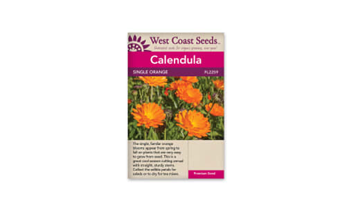 Single Orange Edible Flower Seed- Code#: BU1123
