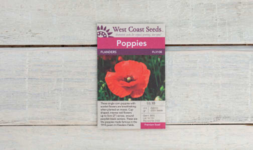  Flanders  Poppy Seeds- Code#: BU1805