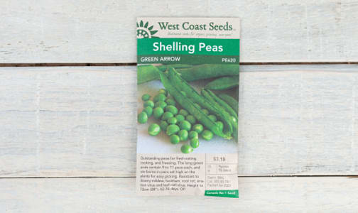  Green Arrow  Shelling Pea Seeds (OP)- Code#: BU1872