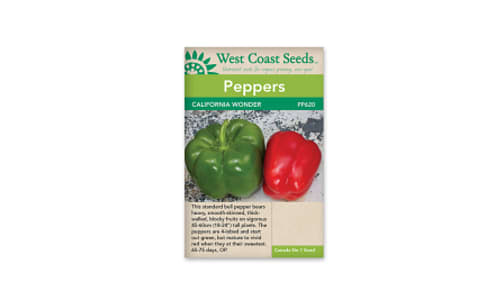  California Wonder 300  Bell Pepper Seeds- Code#: BU1880