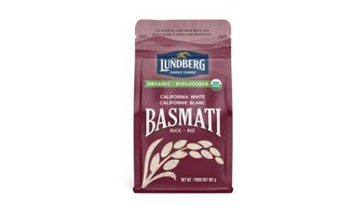 Organic California White Basmati Rice- Code#: BU3354