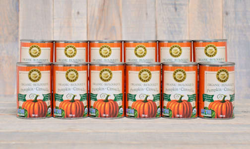 Organic Canned Pumpkin Puree - BPA Free - CASE- Code#: BU428-CS
