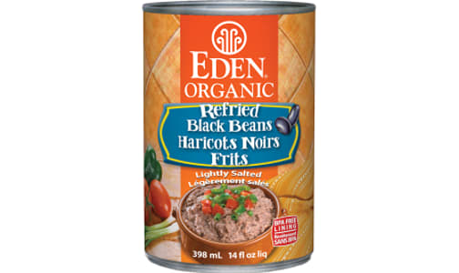 Organic Refried Black Beans- Code#: BU457