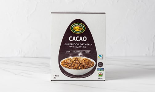 Organic Cacao Superfood Oatmeal- Code#: CE0093