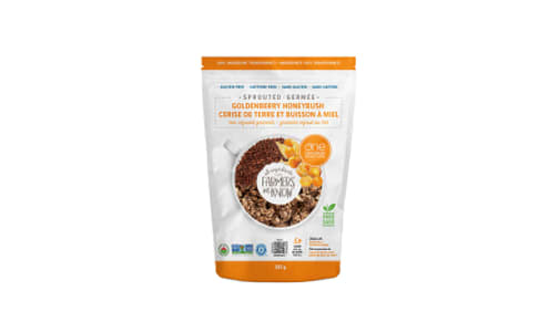 Organic Gluten Free Sprouted Goldenberry Honeybush Tea-Infused Granola- Code#: CE0258