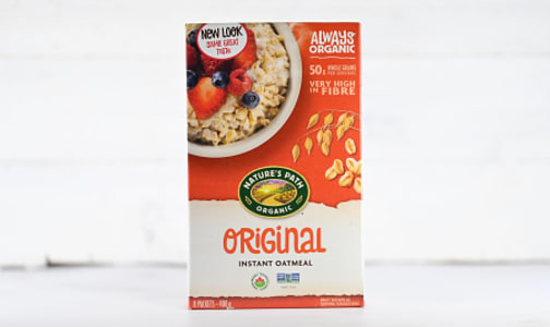 Organic Original Instant Hot Oatmeal - Sugar-Free- Code#: CE025