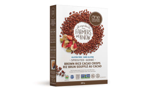 Organic Sprouted Brown Rice Cacao Crisps- Code#: CE1501
