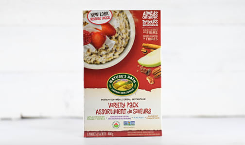 Organic Instant Oatmeal Variety Pack- Code#: CE210