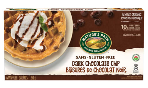 Organic Dark Chocolate Chip Waffles (Frozen)- Code#: CE329