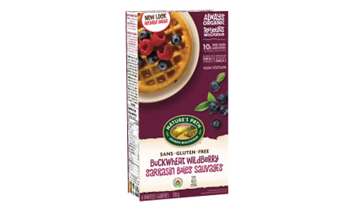 Organic Buckwheat Wildberry Waffles (Frozen)- Code#: CE332