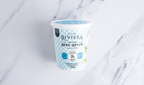 Greek Yogurt - Plain, Lactose Free, No Sugar Added, 0% MF- Code#: DA0568