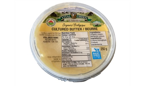Organic Grass-Fed, Unsalted Cultured Butter- Code#: DA0723