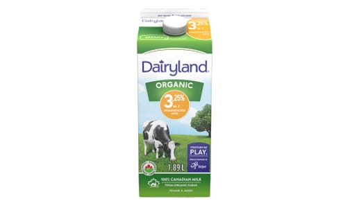 Organic 3.25% Milk- Code#: DA0761