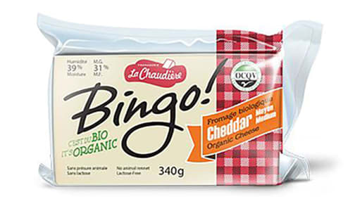 Organic Bingo! Cheddar Medium- Code#: DA0784