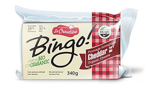 Organic Bingo! Old Cheddar- Code#: DA0785