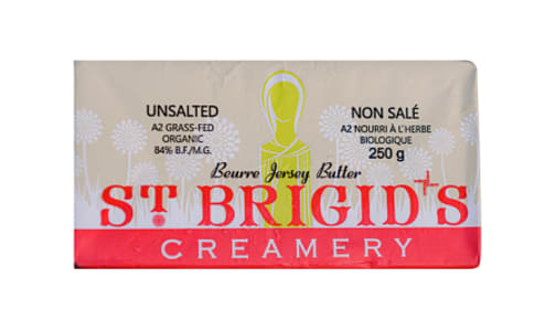 Organic Unsalted, Single Source A2/A2 Grassfed 84% Fat Jersey Butter- Code#: DA0802