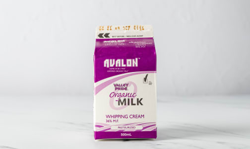 Organic Whipping Cream - 36% MF- Code#: DA147