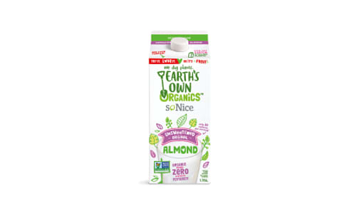 Organic Almond Beverage - Unsweetened (Carageenan free)- Code#: DA1601