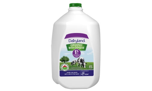 Organic 1% Milk- Code#: DA4043
