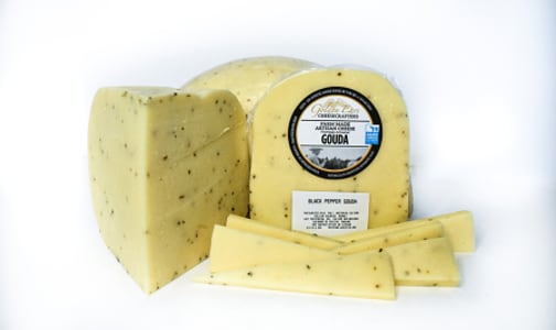 Jersey Cow, Grass Fed- Black Pepper Gouda- Code#: DC0369