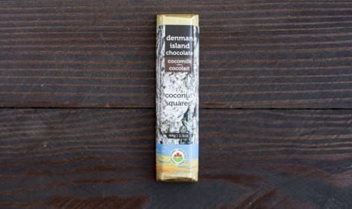 Organic Coconut Squared Dark Chocolate Bar- Code#: DE0143