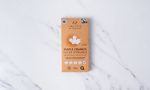 Maple Crunch Milk Chocolate Bar- Code#: DE0581