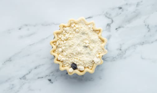 Blueberry Goat Cheese Crumble Pie 5  (Frozen)- Code#: DE1139