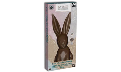 Organic Fairtrade Solid Dark Chocolate Bunny Box- Code#: DE1219